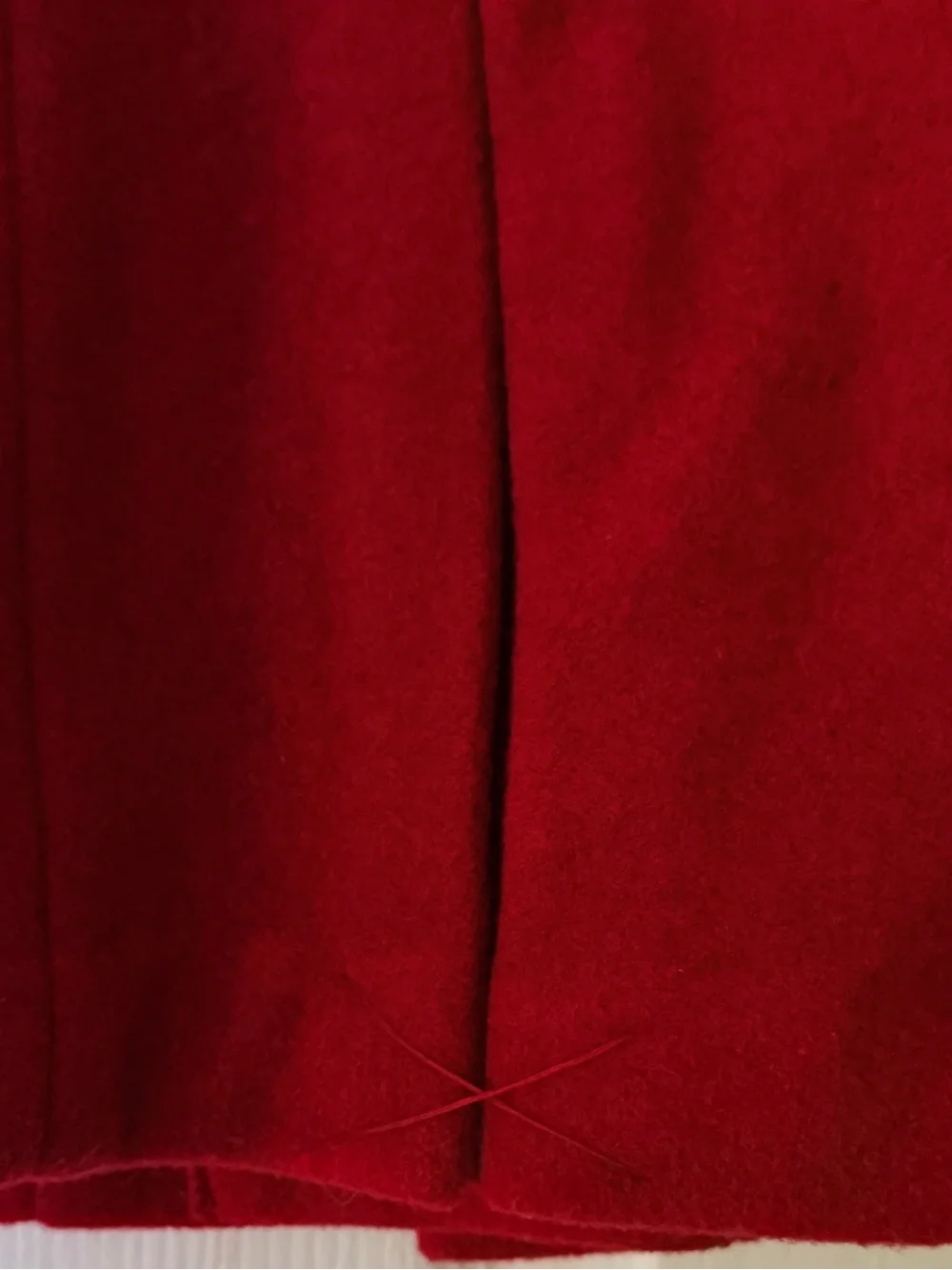 The Children's Place Red Coat Wool Black Trim Bows Holiday